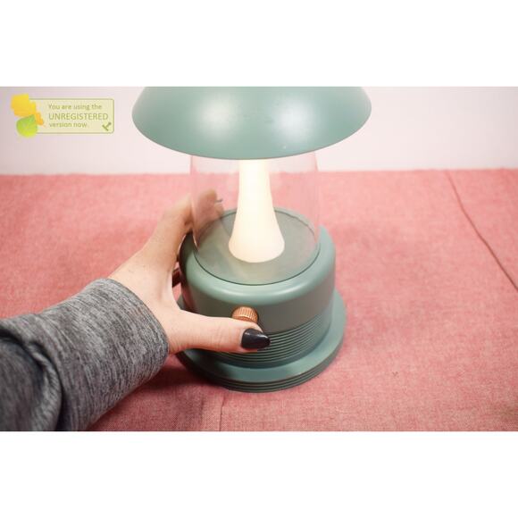 Hearth & Hand with Magnolia Portable LED Table Lantern Green - Picture 3 of 5